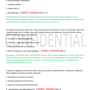 NURS 6531 ACTUAL Final REVIEW EXAM/NURS 6531 280 QUESTIONS AND CORRECT ANSWERS LATEST VERSION 2025-2026 graded A+ most tested questions covered - Image 3