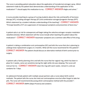 NURS 6521 ADVANCED PHARMACOLOGY FINAL PREVIEW EXAM/NURS 6521 300 QUESTIONS AND CORRECT ANSWERS LATEST VERSION 2025-2026 graded A+ most tested questions covered - Image 3
