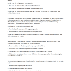 HESI MED-SURG PRACTICE EXAM QUESTIONS AND VERIFIED ANSWERS 2024 2 025 ߤ //GRADED A+ - Image 3