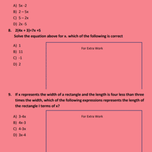 ATI TEAS MATH ACTUAL REVISION GUIDE 2025-2026 LATEST FORMAT CONTAING MOST TESTED QUESTIONS - Image 3
