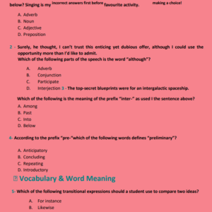 ATI TEAS English 2025-2026 LATEST VERSION GRADED A+ (ANSWERS LOCATED AT THE BOTTOM OF THE PAGE) - Image 5