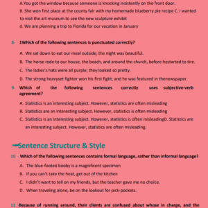 ATI TEAS English 2025-2026 LATEST VERSION GRADED A+ (ANSWERS LOCATED AT THE BOTTOM OF THE PAGE) - Image 4