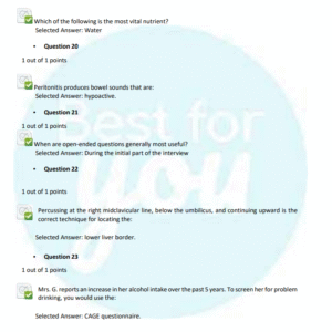 NURS 6512/ NURS 6512 Advanced Health Assessment/ NURS 6512 Midterm Exam 200 Questions and Answers 99% Correct/ NURS 2025-2026 Updated Version covering most tested questions - Image 5