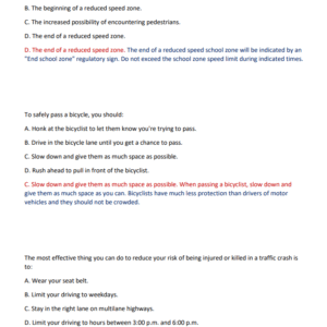 Washington State DOL Practice Test 100 QUESTIONS AND CORRECT ANSWERS 2025-2026 GRADED A+ - Image 3