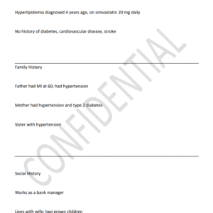 COMPREHENSIVE Clinical iHuman Case Study: 56-Year-Old Male with Blood Pressure Recheck, Week #7 (Class 6512) - Image 3