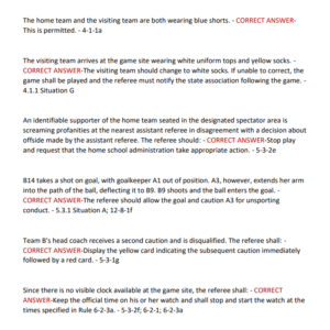 NFHS - OFFICIATING SOCCER: OFFSIDE RULE ACTUAL EXAM QUESTIONS WITH COMPLETE SOLUTION GUIDE (A+ GRADED 100% VERIFIED) LATEST VERSION 2025!! - Image 4