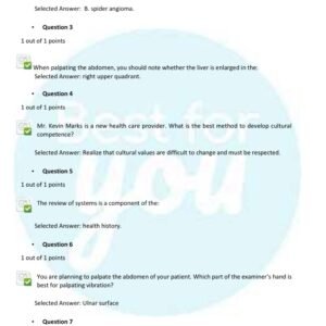 NURS 6512/ NURS 6512 Advanced Health Assessment/ NURS 6512 Midterm Exam Questions and Answers 99% Correct/ NURS 2025-2026 Updated Version (NURS 6512 Best Revision Material) - Image 2