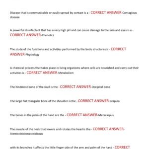 Massachusetts Cosmetology State Board ACTUAL EXAM 200 QUESTIONS AND CORRECT ANSWERS 2025-2026 LATEST VERSION GRADED A+ - Image 3