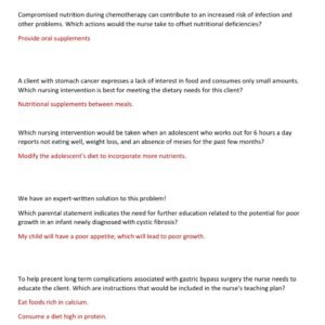 WGU D440 OA Health and nutrition D440 OA 100 QUESTIONS AND CORRECT ANSWERS 2025-2026 LATEST ALREADY GRADED A+