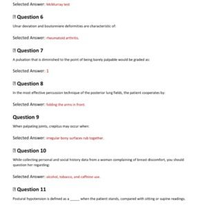NUR 6512 ADVANCED HEALTH ASSESSMENT FINAL EXAM 100 QUESTIONS AND CORRECT ANSWERS 2025-2026 LATEST GRADED A+ - Image 2