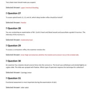 NUR 6512 ADVANCED HEALTH ASSESSMENT FINAL EXAM 100 QUESTIONS AND CORRECT ANSWERS 2025-2026 LATEST GRADED A+ - Image 3