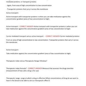 PHAR 100 ACTUAL EXAM 200 QUESTIONS AND CORRECT ANSWERS (VERIFIED ANSWERS)|AGRADE - Image 3