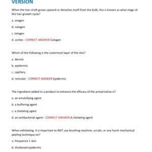 TEXAS MANICURIST WRITTEN STATE BOARD TEST 2025-2026 WITH 200 QUESTIONS AND CORRECT ANSWERS(100% CORRECT VERIFIED ANSWERS) NEW VERSION
