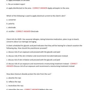 TEXAS MANICURIST WRITTEN STATE BOARD TEST 2025-2026 WITH 200 QUESTIONS AND CORRECT ANSWERS(100% CORRECT VERIFIED ANSWERS) NEW VERSION - Image 2