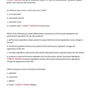 TEXAS MANICURIST WRITTEN STATE BOARD TEST 2025-2026 WITH 200 QUESTIONS AND CORRECT ANSWERS(100% CORRECT VERIFIED ANSWERS) NEW VERSION - Image 3