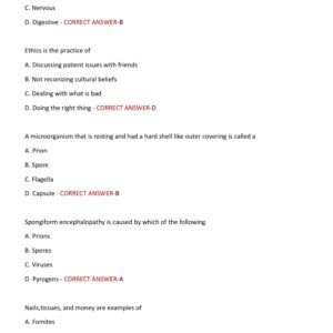 Sterile Processing - Final ACTUAL Exam 100 QUESTIONS AND CORRECT ANSWERS 2025-2026 LATEST ALREADY GRADED A+ - Image 3