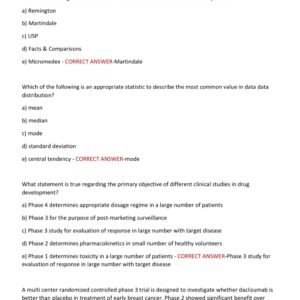 NAPLEX ACTUAL EXAM 150 QUESTIONS AND CORRECT ANSWERS 2025-2026 LATEST ALREADY GRADED A+ - Image 4