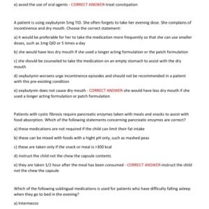 NAPLEX ACTUAL EXAM 100 QUESTIONS AND CORRECT ANSWERS 2025-2026 LATEST ALREADY GRADED A+ - Image 2