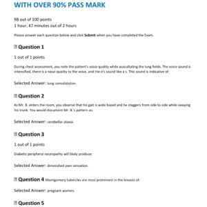NUR 6512 FINAL ACTUAL EXAM 100 QUESTIONS AND CORRECT ANSWERS 2025-2026 LATEST GRADED A+ WITH OVER 90% PASS MARK