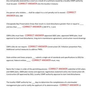 SWM DEQ Exam 150 Questions & Answers (2025/2026) [100% Verified Answers A+]. - Image 2