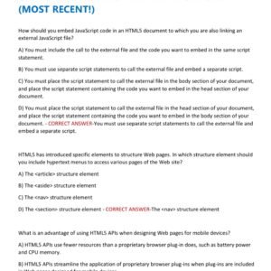 WGU C777 OBJECTIVE ASSESSMENT 2025-2026 ACTUAL PRACTICE TEST BANK WITH 350 QUESTIONS AND CORRECT VERIFIED ANSWERS/ C777 OA WEB DEVELOPMENT APPLICATIONS (MOST RECENT!)