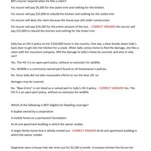 Florida Adjuster licensing ACTUAL TESTBANK 500 QUESTIONS AND CORRECT ANSWERS 2025-2026 LATEST ALREADY GRADED A+ - Image 2