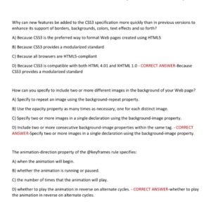 WGU C777 OBJECTIVE ASSESSMENT 2025-2026 PRACTICE TEST BANK WITH 350 QUESTIONS AND CORRECT VERIFIED ANSWERS/ C777 OA WEB DEVELOPMENT APPLICATIONS (MOST RECENT!)
