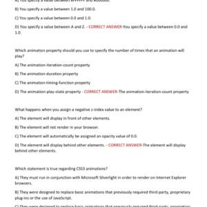 WGU C777 OBJECTIVE ASSESSMENT 2025-2026 PRACTICE TEST BANK WITH 350 QUESTIONS AND CORRECT VERIFIED ANSWERS/ C777 OA WEB DEVELOPMENT APPLICATIONS (MOST RECENT!) - Image 2