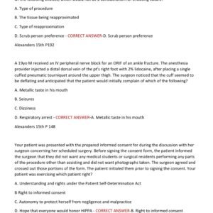 NIFA Perioperative ACTUAL TEST QUIZ 70 QUESTIONS WITH DETAILED ANSWERS 2025-2026 LATEST ALREADY GRADED A+