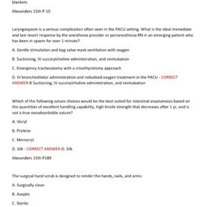 NIFA Perioperative ACTUAL TEST QUIZ 70 QUESTIONS WITH DETAILED ANSWERS 2025-2026 LATEST ALREADY GRADED A+ - Image 2