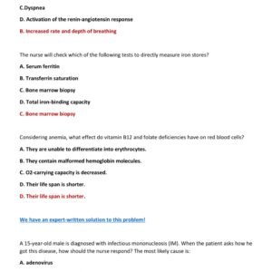 Pathophysiology Nightingale Final Exam Prep Test Bank With 80 Real Exam Prep Questions with Correct Detailed Answers/ NG Patho Final Exam Review Qs with As (Latest 2025/2026) - Image 3