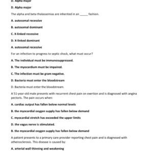 Pathophysiology Nightingale Final Exam Prep Test Bank With 80 Real Exam Prep Questions with Correct Detailed Answers/ NG Patho Final Exam Review Qs with As (Latest 2025/2026) - Image 4