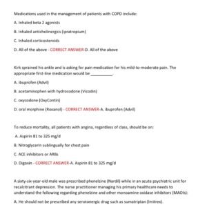 NSG 6005 Final Exam Practice Questions with Correct Answers| NSG 6005 Final Exam Practice Test With 100 Questions and Answers| NSG 6005 Final Exam Prep - Image 2