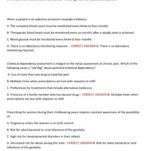 NSG 6005 Final Exam Practice Questions with Correct Answers| NSG 6005 Final Exam Practice Test With 100 Questions and Answers| NSG 6005 Final Exam Prep - Image 4