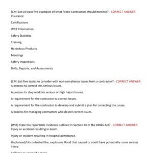 NCSO - National Construction Safety Officer Certification Exam 2025 Practice Guide with 300 Questions and Correct Verified Answers/ ACSA NCSO Practice Exam (Latest) - Image 2