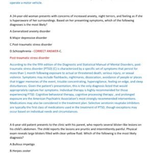 AANP FNP CERTIFICATION 2025-2026 LATEST EXAM WITH 250 QUESTIONS AND CORRECT ANSWERS (100% VERIFIED ANSWERS)/ AANP FNP CERTIFICATION REAL EXAM QUESTIONS AND ANSWERS AND DETAILED ANSWERS (BRAND NEW!!) - Image 2