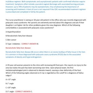 AANP FNP CERTIFICATION 2025-2026 LATEST EXAM WITH 250 QUESTIONS AND CORRECT ANSWERS (100% VERIFIED ANSWERS)/ AANP FNP CERTIFICATION REAL EXAM QUESTIONS AND ANSWERS AND DETAILED ANSWERS (BRAND NEW!!) - Image 3