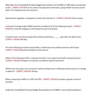 NJ HEALTH AND ACCIDENT INSURANCE ACTUAL EXAM QUESTIONS AND 100% CORRECT ANSWERS / NEW JERSEY HEALTH AND ACCIDENT EXAM 2025-2026 WITH 300+ QUESTIONS AND ANSWERS - Image 2