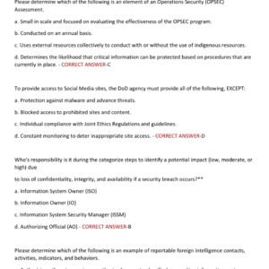 SECURITY FUNDAMENTALS PROFESSIONAL CERTIFICATION SFPC EXAM 2025-2026 WITH 200 ACTUAL EXAM QUESTIONS AND CORRECT ANSWERS (VERIFIED ANSWERS) REAL EXAM TEST BANK (BRAND NEW!!) - Image 2