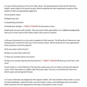 WGU D115 OA AND PRE-OA REVIEW TEST BANK (UNIT 2, 3, 4, 5, 6 &7) 400 REAL EXAM QUESTIONS AND CORRECT ANSWERS (GUARANTEED PASS)/ D115 ADVANCED PATHOPHYSIOLOGY EXAM TEST BANK (NEW!) - Image 2