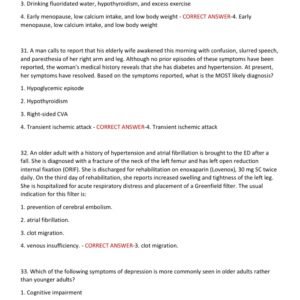 NEW AANP FNP ACTUAL EXAM 20245/2026 WITH 100 REAL EXAM QUESTIONS AND CORRECT ANSWERS (100% CORRECT VERIFIED ANSWERS) ANNP FNP/ AGPCNP PSI/ AANP EXAM REVIEW 2025 (BRAND NEW!!) - Image 3