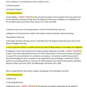 CERTIFIED DOCUMENTATION INTEGRITY PRACTITIONER) CDIP EXAM 2025-2026 CONTAINS 200 QUESTIONS AND CORRECT Anwers (GUARANTEED PASS} - Image 3