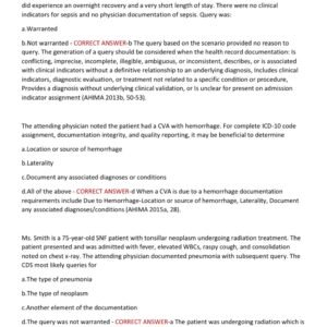 CERTIFIED DOCUMENTATION INTEGRITY PRACTITIONER) CDIP EXAM 2025-2026 CONTAINS 200 QUESTIONS AND CORRECT Anwers (GUARANTEED PASS} - Image 4