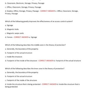 IAHSS BASIC OFFICER CERTIFICATION ACTUAL EXAM W ITH 150 QUESTIONS AND 100% CORRECT ANSWERS / IAHSS BASIC TRAINING FOR HEALTHCARE SECURITY OFFICERS CERTIFICATION EXAM (LATEST!!) - Image 4