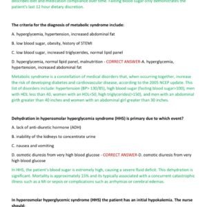 PCCN – Progressive Care Certified Nurse (2025–2026 Edition) ACTUAL EXAM 200 QUESTIONS AND CORRECT ANSWERS ALREADY GRADED A+ - Image 2