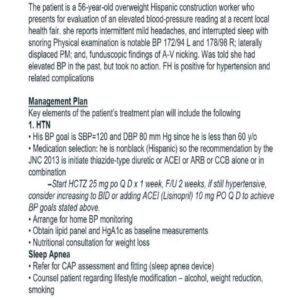 CLINICAL I HUMAN CASE STUDY: A 56-Year Old Female With Blood Pressure Recheck I Human Case Class 6512 2025 - Image 2