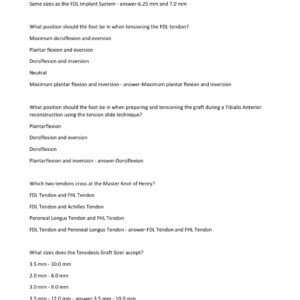 ARTHREX DEX 5 DAY REAL EXAM QUESTIONS AND CORRECT ANSWERS//GRADED A+ - Image 2