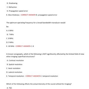 ARDMS Davies Breast Sonography ACTUAL EXAM 300 QUESTIONS AND CORRECT ANSWERS 2025-2026 LATEST GRADED A+