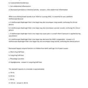 ADVANCED HEALTH ASSESSMENT FINAL EXAM QUESTIONS AND CORRECT ANSWERS 2024-2025 LATESTUPDATE//GRADED A+ - Image 3