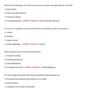 CCRN Critical Care Registered Nurse.ACTUAL EXAM 80 QUESTIONS AND CORRECT ANSWERS 2025-2026 LATEST - Image 2